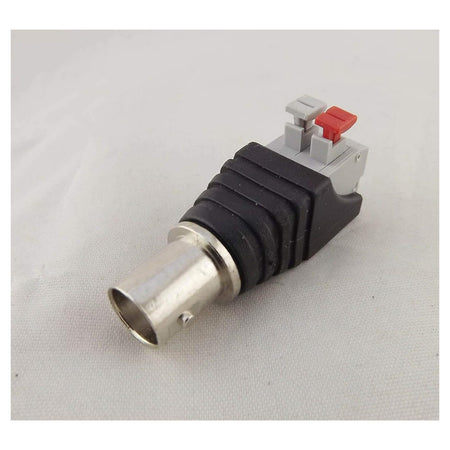 Set 2pz Connettore Adattatore Bnc Femmina 220v Telecamera Videosorveglianza C-045