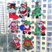 Set-2pz-Decorazioni-Adesive-Natalizie-30cm-Natale-Per-Vetro-Finestre-Vetrine-Stickers