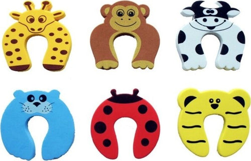Set-2pz-Fermaporta-Ferma-Porta-Blocca-Protezione-Dita-Bambini-Animali-Animaletti