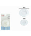 Set 2pz Filtro A Rete Raccogli Rifiuti Scarico Per Lavello Da 6/7cm Bianco 87629