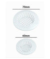Set 2pz Filtro A Rete Raccogli Rifiuti Scarico Per Lavello Da 6/7cm Bianco 87629