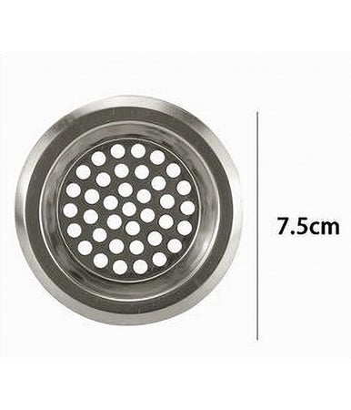 Set 2pz Filtro Per Protezione Scarico Lavello Da Cucina Bagno Doccia 7.5cm 10398