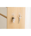 Set 2pz Ganci Adesivi Appendi Strofinacci Asciugamani Accappatoio Bagno Cucina 87756