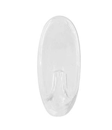 Set 2pz Ganci Appendini Adesivi Parete Casa Cucina Bagno Attaccapanni Ovali 87013