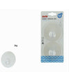 Set 2pz Ganci Appendini Autoadesivi A Parete Casa Cucina Bagno Trasparente 87757