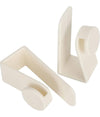 Set 2pz Ganci Per Porta Armadio Portatili Per Appendere Oggetti Casa Bianco 87359
