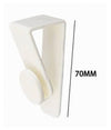 Set 2pz Ganci Per Porta Armadio Portatili Per Appendere Oggetti Casa Bianco 87359
