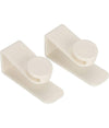 Set 2pz Ganci Per Porta Armadio Portatili Per Appendere Oggetti Casa Bianco 87359