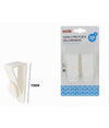 Set 2pz Ganci Per Porta Armadio Portatili Per Appendere Oggetti Casa Bianco 87359