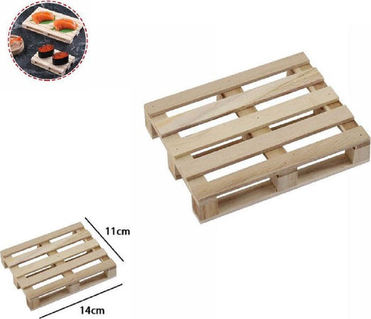Set 2pz Mini Pallet Di Legno Bancale Vassoi Piatto Sottobicchiere 14x11cm 74032a Casa, arredamento e bricolage > Cucina > Monouso Trade Shop italia - Napoli, Commerciovirtuoso.it