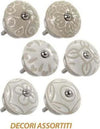 Set 2pz Pomelli In Ceramica Mobili Multiuso Pomello 40mm Decori Assortiti 843044 Fai da te/Ferramenta/Minuteria per mobili/Manopole Trade Shop italia - Napoli, Commerciovirtuoso.it