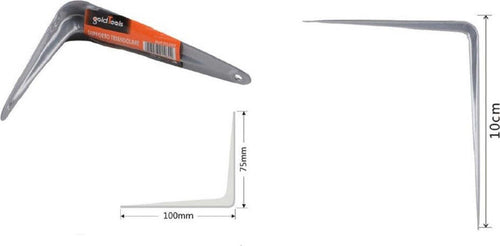 Set 2pz Reggimensola Supporto Staffa Triangolo Mensola Metallo 10cm Grigio 91260 Fai da te/Ferramenta/Staffe e supporti per mensole Trade Shop italia - Napoli, Commerciovirtuoso.it
