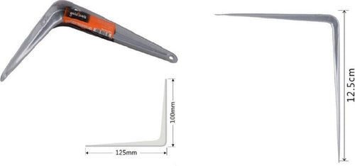 Set 2pz Reggimensola Supporto Staffa Triangolo Mensola Metallo 12.5cm Grigio 91261 Fai da te/Ferramenta/Staffe e supporti per mensole Trade Shop italia - Napoli, Commerciovirtuoso.it