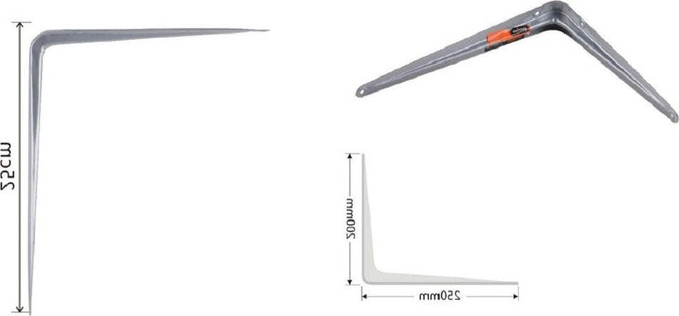 Set 2pz Reggimensola Supporto Staffa Triangolo Mensola Metallo 25cm Grigio 91264 Fai da te/Ferramenta/Staffe e supporti per mensole Trade Shop italia - Napoli, Commerciovirtuoso.it