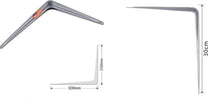 Set 2pz Reggimensola Supporto Staffa Triangolo Mensola Metallo 30cm Grigio 91265 Fai da te/Ferramenta/Staffe e supporti per mensole Trade Shop italia - Napoli, Commerciovirtuoso.it