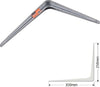 Set 2pz Reggimensola Supporto Staffa Triangolo Mensola Metallo 30cm Grigio 91265 Fai da te/Ferramenta/Staffe e supporti per mensole Trade Shop italia - Napoli, Commerciovirtuoso.it