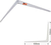 Set 2pz Reggimensola Supporto Staffa Triangolo Mensola Metallo 40cm Bianca 91259 Fai da te/Ferramenta/Staffe e supporti per mensole Trade Shop italia - Napoli, Commerciovirtuoso.it