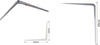Set 2pz Reggimensola Supporto Staffa Triangolo Mensola Metallo 40cm Grigio 91267 Fai da te/Ferramenta/Staffe e supporti per mensole Trade Shop italia - Napoli, Commerciovirtuoso.it