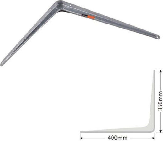 Set 2pz Reggimensola Supporto Staffa Triangolo Mensola Metallo 40cm Grigio 91267 Fai da te/Ferramenta/Staffe e supporti per mensole Trade Shop italia - Napoli, Commerciovirtuoso.it