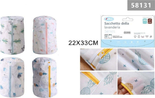 Set 2pz Sacchetto Lavaggio Rete Con Cerniera Biancheria 22x33cm A Fantasia 58131 Casa e cucina/Organizzazione interni/Organizzazione lavanderia/Sacchi da biancheria Trade Shop italia - Napoli, Commerciovirtuoso.it