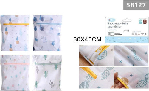Set 2pz Sacchetto Lavaggio Rete Con Cerniera Biancheria 30x40cm A Fantasia 58127 Casa e cucina/Organizzazione interni/Organizzazione lavanderia/Sacchi da biancheria Trade Shop italia - Napoli, Commerciovirtuoso.it