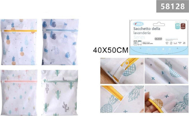 Set 2pz Sacchetto Lavaggio Rete Con Cerniera Biancheria 40x50cm A Fantasia 58128 Casa e cucina/Organizzazione interni/Organizzazione lavanderia/Sacchi da biancheria Trade Shop italia - Napoli, Commerciovirtuoso.it