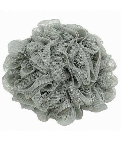 Set 2pz Spugna Rete Spugnetta Doccia Bagno Esfoliazione Pelle Corpo Grigia 79581
