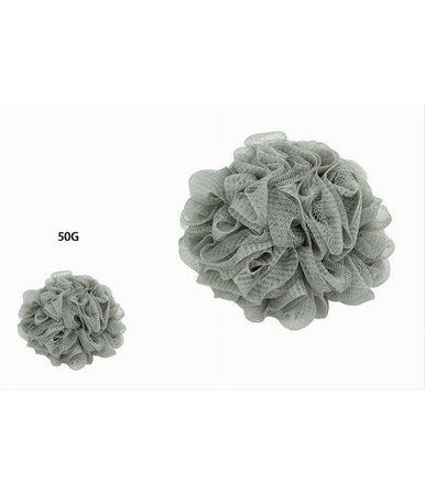 Set 2pz Spugna Rete Spugnetta Doccia Bagno Esfoliazione Pelle Corpo Grigia 79581