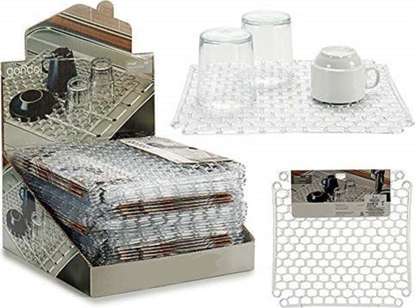 Set 2pz Tappeto Tappetino Lavello Scolapiatti Trasparente 32x32x1cm Silicone Cucina Casa, arredamento e bricolage > Cucina > Accessori cucina Trade Shop italia - Napoli, Commerciovirtuoso.it