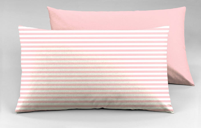 Set 2x Federe Novilunio Bifaccia Doubleface 50x80 Cm in Stampa Digitale 100% Cotone Made in Italy Riga Mini Rosa Casa e cucina/Tessili per la casa/Biancheria da letto/Lenzuola e federe/Federe Novilunio - Sesto San Giovanni, Commerciovirtuoso.it