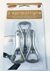 SET 3 APRIBOTTIGLIE A LEVA IN ACCIAIO APRI BOTTIGLIE TAPPI BARATTOLI LEVATAPPI Casa e cucina/Utensili da cucina/Accessori vino e bar/Apribottiglie Trade Shop italia - Napoli, Commerciovirtuoso.it