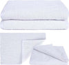 Set-3-Asciugami-Telo-Doccia-Bagno-Per-Hotel-Albergo-Bianco-100%-Cotone-100x150cm