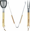 Set 3 Attrezzi Griglia Barbecue Forchettone Pinza Spatola In Acciaio Manico Legno Articoli da Giardino > Barbecue > Prodotti Da Esterno Trade Shop italia - Napoli, Commerciovirtuoso.it