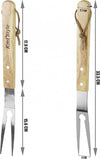 Set 3 Attrezzi Griglia Barbecue Forchettone Pinza Spatola In Acciaio Manico Legno Articoli da Giardino > Barbecue > Prodotti Da Esterno Trade Shop italia - Napoli, Commerciovirtuoso.it