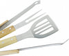 Set 3 Attrezzi Griglia Barbecue Forchettone Pinza Spatola In Acciaio Manico Legno Articoli da Giardino > Barbecue > Prodotti Da Esterno Trade Shop italia - Napoli, Commerciovirtuoso.it