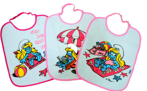 Set 3 Bavaglini neonato Puffi Rosa Prima infanzia/Allattamento e pappa/Bavaglini/Bavaglini Scontolo.net - Potenza, Commerciovirtuoso.it