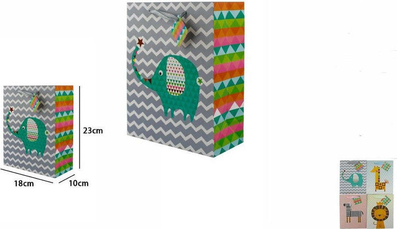Set 3 Buste Borsa Da Regalo Sacchetti Con Animali 18x23x10 Cm 65903 Modelli Vari Prodotti per Feste Trade Shop italia - Napoli, Commerciovirtuoso.it