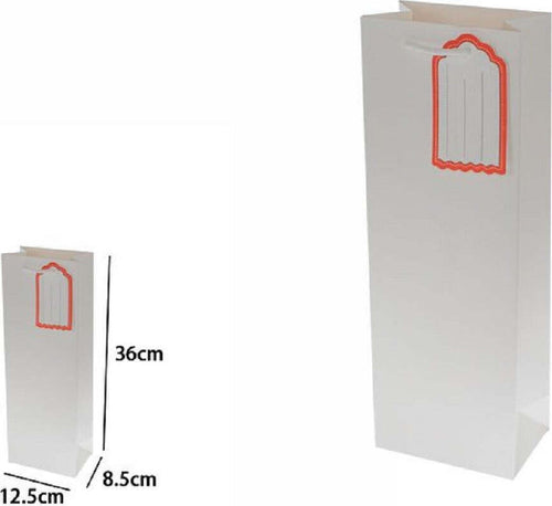 Set 3 Buste Borsa Regalo Sacchetto Targhetta Bottiglie 36x12.5x8.5cm 69892 Bianca Casa e cucina/Hobby creativi/Articoli per confezioni regalo/Sacchetti da regalo Trade Shop italia - Napoli, Commerciovirtuoso.it