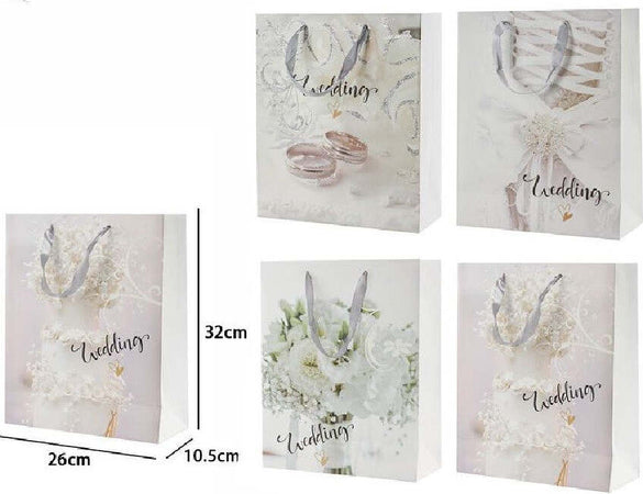 Set 3 Buste Busta Regalo 26x32x10.5cm Scritta Wedding Per Nozze Matrimonio 67743 Casa, arredamento e bricolage > Prodotti per Feste Trade Shop italia - Napoli, Commerciovirtuoso.it