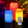 Set 3 Candele Led Luce Rgb Candela Telecomando Fuoco Finto Cromoterapia Massaggi Illuminazione/Illuminazione per interni/Illuminazione speciale/Candele LED Trade Shop italia - Napoli, Commerciovirtuoso.it