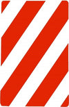 SET 3 CARTELLI STRISCE OBLIQUE BIANCO ROSSO 30x20CM TARGA SEGNALETICA SICUREZZA  Trade Shop italia - Napoli, Commerciovirtuoso.it