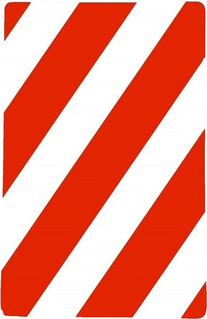 SET 3 CARTELLI STRISCE OBLIQUE BIANCO ROSSO 30x20CM TARGA SEGNALETICA SICUREZZA  Trade Shop italia - Napoli, Commerciovirtuoso.it