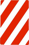Set-3-Cartelli-Strisce-Oblique-Bianco-Rosso-30x20cm-Targa-Segnaletica-Sicurezza