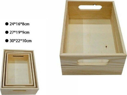 Set 3 Cassette Cassetta In Legno Naturale Decoupage Tris Matrioska Scatola Casa, arredamento e bricolage > Arredamento > Portaoggetti Trade Shop italia - Napoli, Commerciovirtuoso.it