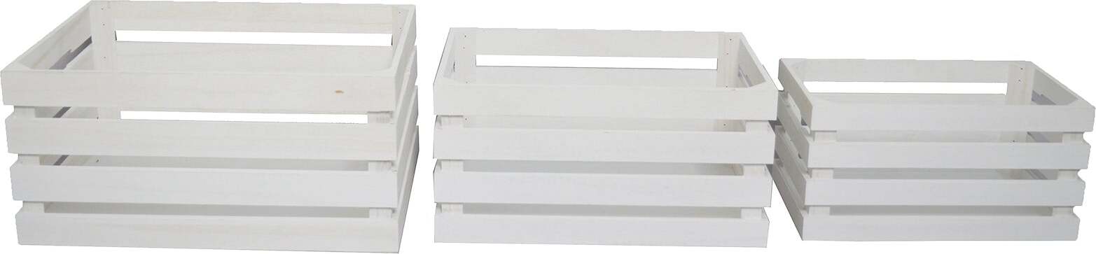 Set 3 Cassette decorative in Legno Bianco per decorazioni natalizie o presepe Casa e cucina/Decorazioni per interni/Addobbi e decorazioni per ricorrenze/Decorazioni natalizie/Oggettistica MagiediNatale.it - Altamura, Commerciovirtuoso.it