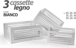 Set 3 Cassette Legno Centrotavola Arredo Moderno Classico H18/16/14cm Bianco 799594 Fai da te/Materiale elettrico/Cablaggio di superficie/Tubi Trade Shop italia - Napoli, Commerciovirtuoso.it