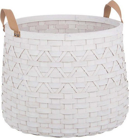 Set 3 ceste tonde Lisette Bianco con manici e in legno di abete in varie misure Casa e cucina/Decorazioni per interni/Addobbi e decorazioni per ricorrenze/Decorazioni natalizie/Oggettistica MagiediNatale.it - Altamura, Commerciovirtuoso.it