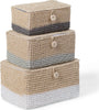 Set 3 Cesti Portaoggetti Childhome Paglia Casa e cucina/Organizzazione interni/Contenitori ceste e cestini/Cestini portaoggetti/Cestini da scaffale La Casa Del Bebè - Napoli, Commerciovirtuoso.it