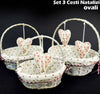 Set-3-Cestini-Natalizi-Ovali-In-Vimini-E-Tessuto-Diametro-39/34/29-Cm-Grigio