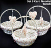 Set-3-Cestini-Natalizi-Tondi-In-Vimini-E-Tessuto-Diametro-38/33/28-Cm-Grigio